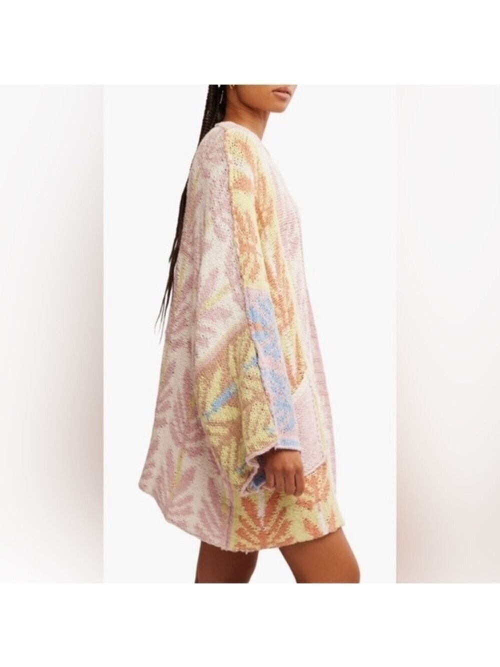NWT Rare 🔥 Free People Mallorca Open Front Cardigan Size L - Picture 2 of 12